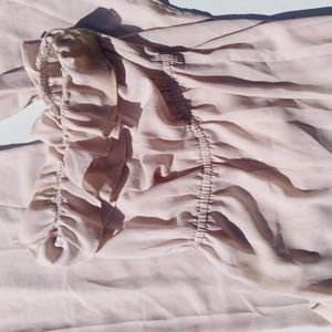 Beautiful sheer and off the shoulder jumpsuit!